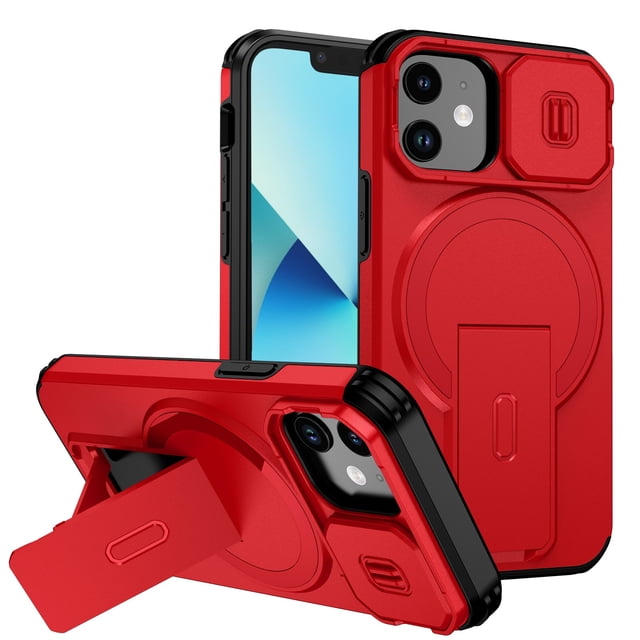 Funda GANGXUN para iPhone 13 Mini – Magnética Antigolpes con Soporte y Protección Doble