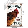 thumbnail image 5 of Welcome to The Funny Farm Sign, Outdoor Chicken Coop Sign Decor, Retro Farmhouse Decor, Barn Farm Decor, Gifts for Chicken Lovers, Farmhouse Antique Style Pictures 5.5x8 Inches, 5 of 6