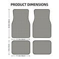 thumbnail image 2 of Cauagu Houndstooth Black And White Pattern Car Floor Mat Set of 4,Car Carpet Mats Car Mats with Anti-Slip Backing & Driver Heel Pad Universal Fit for Cars/Trucks/SUV/Vans, 2 of 6