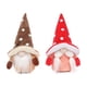 thumbnail image 4 of Bearachild Muñeco de gnomo, colgante de Navidad, adorno de escritorio, tela atractiva, suministros de vacaciones multiusos, diseño bonito, Kits de decoración para fiestas Marrón, 4 of 6