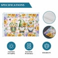 thumbnail image 6 of Sunflowers Placemats Set of 6, Spring Gnomes Hydrangea Daisy Flowers Pink Plaid Placemats for Dining Table, Place Mats for Kitchen Tabletop, Waterproof Wipeable Dining Table Mats Set, 6 of 9