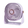 thumbnail image 3 of under $5 Usloyux Desk Fan Lamp USB Rechargeable Battery Operated Mini Cooling Powerful Airflow Fans Speed Adjustable Lightweight Cute Design Summer Gift Pocket Fan for Bedroom, 3 of 9