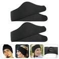 thumbnail image 2 of GETAJGHSD 2Pcs Black Unisex Ear Warmer Headband for Outdoor Winter Sports and Activities, 2 of 6