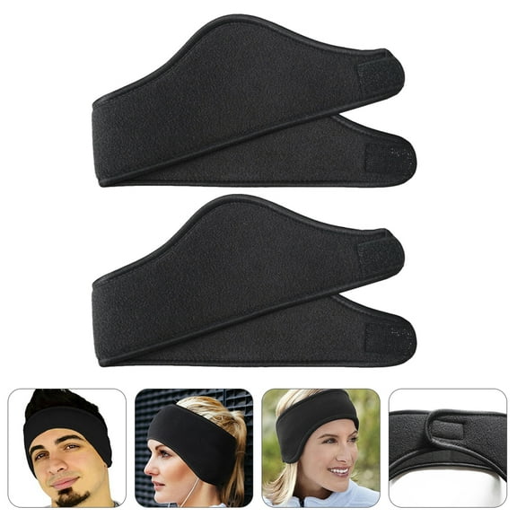Stri 2pcs Outdoor Ear Warmers Headbands Double-deck Warm Headbands Ear Head Covers