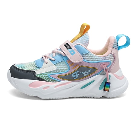 Kids Sneakers for Boys Girls Running Tennis Shoes Lightweight Breathable Sport Athletic for Little Kid/Big Kid Pink