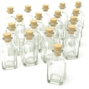 Gartner Studios Glass Cork Top Wedding Favor Jars, 18 Packs
