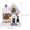 thumbnail image 5 of Christmas Lighted House Resin Decoration for Decor Christmas Gift Figurine, 5 of 5