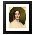 thumbnail image 2 of French School 12x14 Black Modern Framed Museum Art Print Titled - Portrait of a Lady (19th Century), 2 of 5