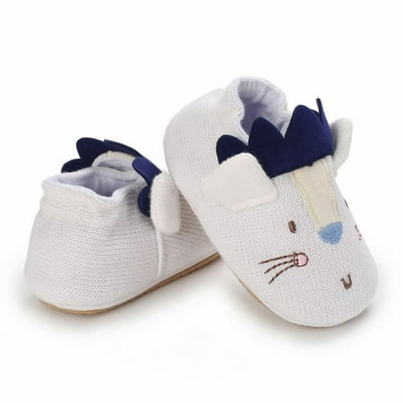 

Baby Girl Boy Shoes Toddler Girl Knitted Cartoon Baby Slippers First Walkers Infant Cartoon Soft Sole Non-slip Cute Warm Animal Baby Shoes