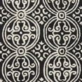 thumbnail image 3 of SAFAVIEH Cambridge Leslie Geometric Wool Area Rug, Black/Ivory, 10' x 10' Round, 3 of 4