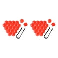 thumbnail image 2 of Decodeary 20 Pieces Car Wheel Nut Caps Auto Hub Screw Cover Dust-proof with Clip Red 19mm 2Set, 2 of 6