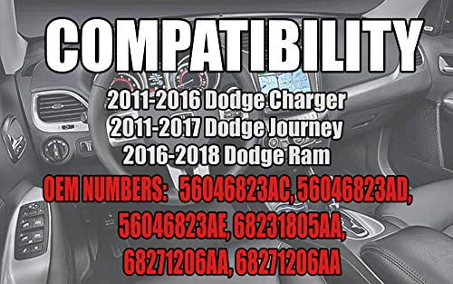 SWITCHDOCTOR Window Master Switch for 2011-2016 Dodge Charger and 2016-2018 Dodge Ram 2011-2017 Dodge Journey 