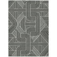 thumbnail image 2 of Addison Rugs Chantille Indoor/Outdoor Transitional Lines Black Washable Rectangle Rug, 9' x 12', 2 of 6