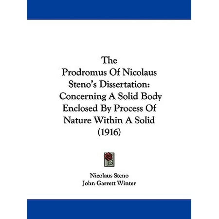 Dissertation is prodromus