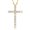 Gold-Classic, variant on Moissanite Cross Necklace 1.2 ct D Color VVS1 Christian Religious Cross Pendant White Gold Plated Silver
