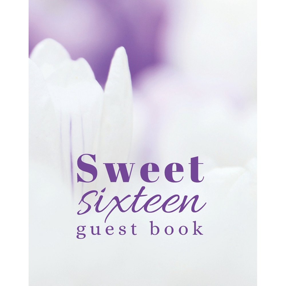 Sweet Sixteen Guest book Sweet 16 party book Birthday Celebration