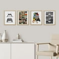 thumbnail image 3 of PixonSign Framed Wall Art Gamepad & Books Realism Posters, Set of 4 Vintage Nostalgic Video Game Controller & Audio Tape Canvas Prints, Retro Prints Wall Décor for Home - 12"x16" Natural, 3 of 5
