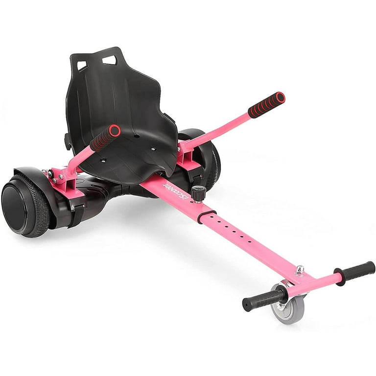 iScooter Go Kart Attachment For Hoverboard Adjustable Hover Cart For Kid  Adult Pink 
