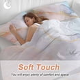 thumbnail image 4 of 3 Piece Pink Blue Marble Duvet Cover Set Twin Size, Microfiber Comforter/Quilt Cover with Corner Ties and 2 Pillowcases, Ink Painting Modern Abstract All Season Soft Bedding with Zipper Closure, 4 of 8