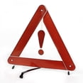 thumbnail image 1 of Réflecteur Triangulaire d'Avertissement de Sécurité Routière en Plastique Noir Rouge, 1 of 3