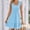 A0810-Light Blue, variant on Womens Dresses 2025 Sleeveless Sundress Square Neck Beach Sun Dresses Summer Solid Color Ruffled Pleated Mini Above Knee Womens Dresses