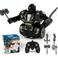 thumbnail image 2 of Black 2.4G Rc Fighting Robot Toy With Boxing Spinning Match Mode Parent-Child Interactive Game Toy 20X10X15Cm 7.9X3.9X5.9In 50M Remote Distance Usb Rechargeable Battery For Kids 4+ Years, 2 of 8
