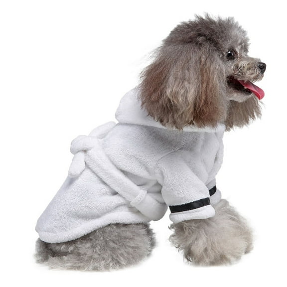 Dog Cat Bathrobe Pet Clothes Hotel Bath Towel Pet Bathrobe Nightgown Pajamas Dog Sweater