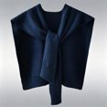 thumbnail image 4 of Women's Fashion Knitted Shawl Sweater Wraps for Women Travel Casual Scarf Cape Shoulder Tops Navy Free Size, 4 of 4
