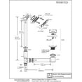 thumbnail image 2 of Westbrass 7931817LD-26 22" Bath Waste & Overflow Assembly with Linear Faceplate and Tip-Toe Drain, Polished Chrome, 2 of 8