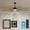 Black 88, variant on Bedroom Chandeliers 20 Inch Caged Ceiling Fans with Lights Flush Mount,Low Profile Fabric Farmhouse Bladeless Ceiling Fan with Remote, Farmhouse White Ceiling Fan for Bedroom,6 Speeds Reversible Sile