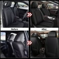 thumbnail image 5 of DIKSOAKR 2 Front Seat Car Seat Covers Fit for Mitsubishi Endeavor 2004-2011: Auto Interior Accessories, Waterproof Faux Leather Vehical Car Seat Cushions Cover（Black,2 PCS Front Only）, 5 of 7