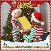 8Pcs Red Kids Fireman Costume Dress-up Set Pretend Role Play Firefighter Realistic Outfit Kit Gift Toys for Boys 3-6 Years Toddler Birthday Christmas Present