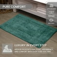 thumbnail image 6 of Home Weavers Classy Bathmat 100% Cotton Tufted Bath Rug, Extra Soft and Absorbent Bath Rugs, Bath Carpet, Machine Wash, bath rug for Bathroom, 17"x24" Rectangle, Bottle Green, 6 of 10