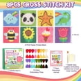 thumbnail image 2 of Kit de punto de cruz Caydo 8 en 1 para niños principiantes con accesorios, 2 of 7
