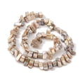 thumbnail image 2 of Natural Freshwater Shell Beads Strands Dyed AB color Nugget PapayaWhip 7~17.5x5~5.5x6~8.5mm Hole: 1.2mm about 72~73pcs/strand 15.35''(39cm) Freshwater Shell, 2 of 4