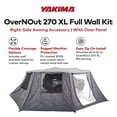 thumbnail image 3 of Yakima OverNOut 270 XL RH Full Wall Kit Awning Accessory with Door Panel, Gray, 3 of 9