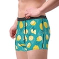 thumbnail image 2 of Uemuo Lemon Blue Pattern Men's Boxer Briefs,Trunk Anti-Chafing,Comfortable, Durable, and Stylish Underwear-Large, 2 of 9