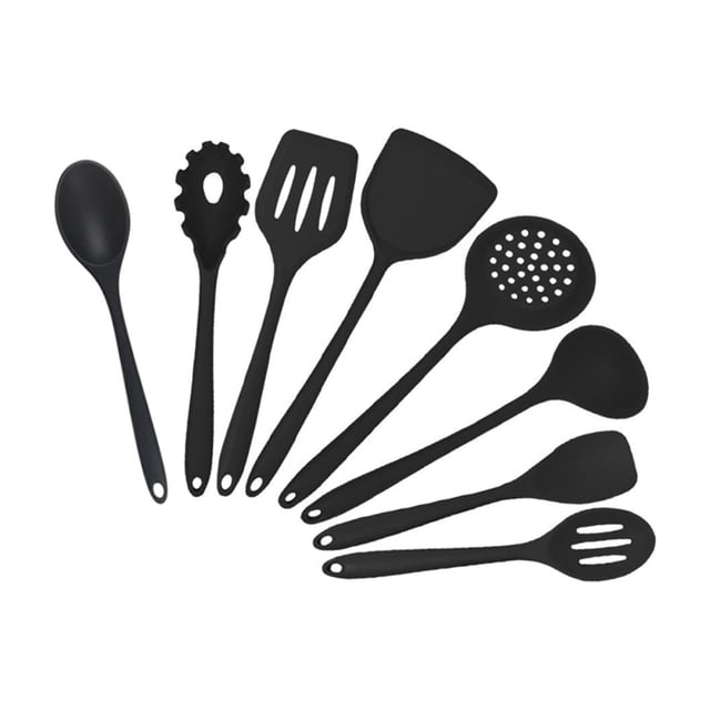 Ohufall Nylon Cooking Utensil Set Heat Resistant Kitchen Utensils Set Non Stick Spatula Soup Ladle And Colander Kitchen Tool Set For Cooking