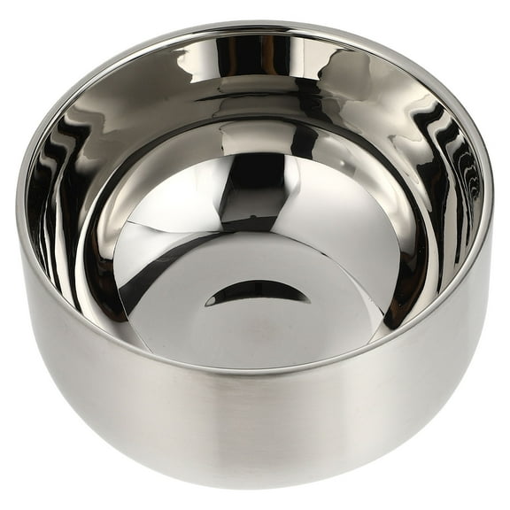 HOOWIFFY Stainless Steel Soup Bowl Heat Preservation Soup Bowl Silver 1Pack 5.5X5.5X3.5in