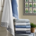 thumbnail image 4 of Market & Place Turkish Cotton Jacquard 6-Piece Bath Towel Set, Light Grey, 4 of 6