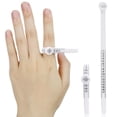 thumbnail image 6 of Ring Sizer Adjuster, Plastic Ring Sizers for Loose Rings, 24 in Measuring Strip, Us Sizing increments, Magnifier Marker, White, 1 Pc, 6 of 7