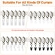 thumbnail image 5 of Uxcell 20-Pack Anillo para Cortina con Ojal 1 Pulgada ID Se Ajusta a Varilla de Cortina de 3/4 Pulgadas Anillos de Drapería de Metal Bronce, 5 of 7