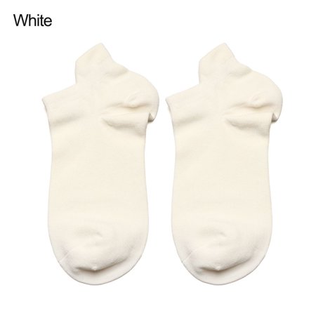 High Quality Men Ankle Socks Breathable Cotton Socks Boat Socks Spring and Summer Sports Socks WHITE