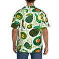 thumbnail image 3 of Kdxio Men'S Hawaiian Shirt For Men Short Sleeve Shirt Green Avocado Summer Casual Holiday Beach Button Down T-Shirts, 3 of 5