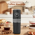 thumbnail image 3 of Plum Chef Portable Electric Coffee Grinder and Hand Brew Coffee Maker, 4 in 1 Wireless Travel Coffee Machine with 1500mAh Battery, Adjustable Burr Grinder, 320ml Stainless Steel Cup, for Travel Campi, 3 of 8