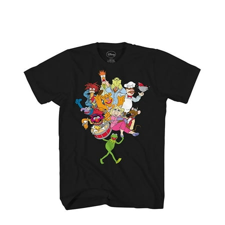 Muppets Kermit Frog Miss Piggy Animal Grover Fozzie Bear Gonzo Beaker Funny Adult Men's Graphic T-Shirt Tee Apparel
