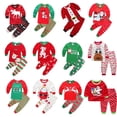 thumbnail image 2 of Pijamas de alce de Navidad para niños y niñas, ropa de dormir para niños pequeños, ropa de casa de Navidad, elfo, Carnaval, Papá Noel, Pjs, 2 of 4