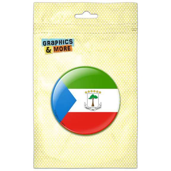 Equatorial Guinea National Country Flag Pinback Button Pin Badge