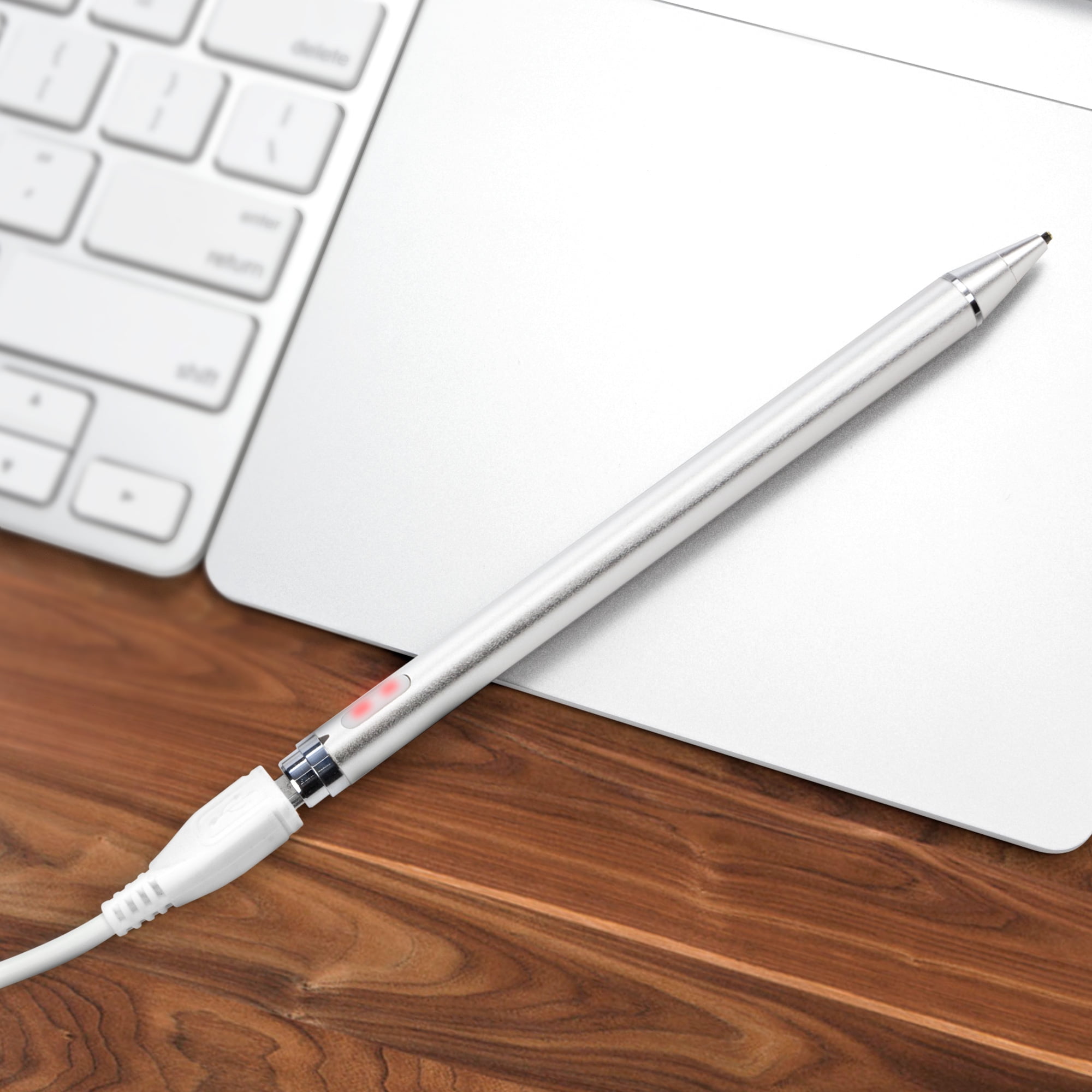 Compatible with Lenovo Legion 5 Gen 5 15.6 Broonel Silver Fine Point Digital Active Stylus Pen