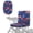American Flag Hibiscus Palm, variant on COEQINE Mobility Scooter Seat Cover Polyester Fabric Seat Protector with Adjustable Buckle & Elastic Band, Electric Wheelchair Cover for Indoor Outdoor, Black